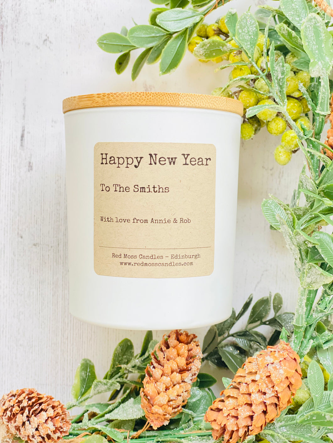 Personalised New Year Candle