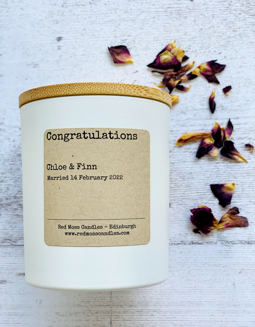 Personalised Congratulations Candle